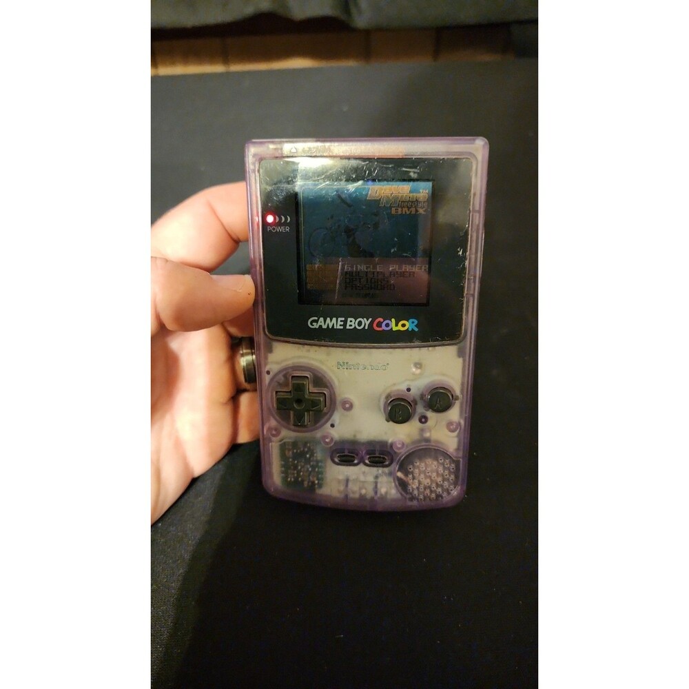 Nintendo Gameboy Color CGB-001 Atomic Purple Handheld Console Tested Works! - Picture 3 of 11